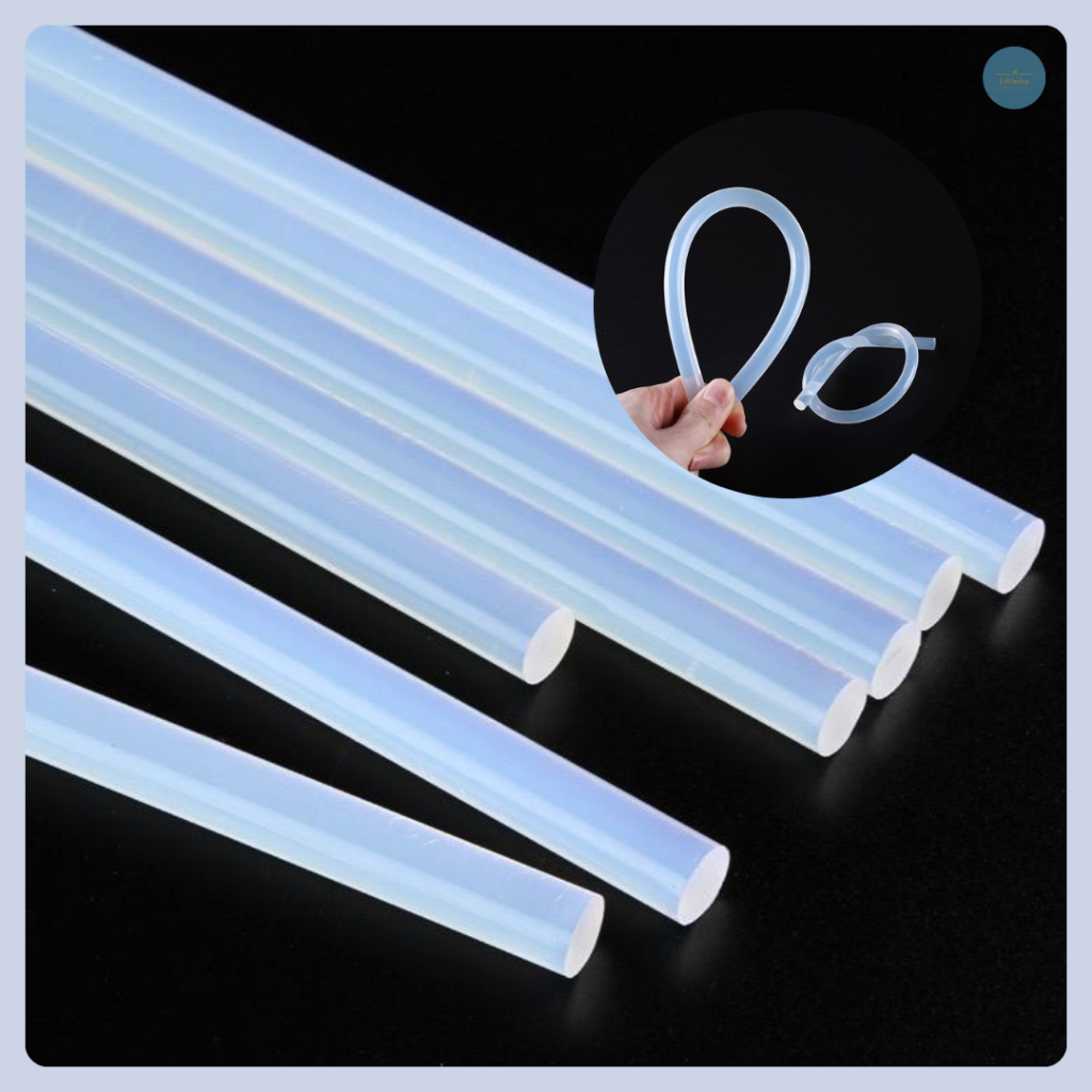 กาวแท่ง (ต่อแท่ง) ขนาด 7 mm. ยาว 20ซม.กาวร้อน แท่งกาวร้อน กาวแท่งใส กาวร้อน สำหรับปืนยิงกาวไฟฟ้า