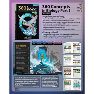 [New Ed.](2 เล่ม) หนังสือ 360 Concepts in Biology Part 1 & Part 2 l สรุปเนื้อหาชีววิทยา l ฟรีของแถม Limited Ed.