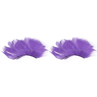 ขนตาปลอม หลากสี ขนตาขนนก ขนตาแฟนซี พรอพปาร์ตี้ 1 Pair Natural Feather False Eyelashes Party Nightclub Makeup Eye Lash