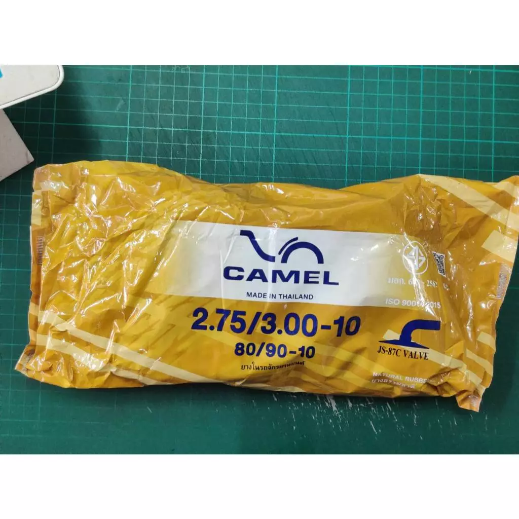 Camel ยางใน ขอบ 10 นิ้ว ยางใน 2.75/3.00-10 จุกงอ
