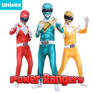 Power Rangers ชุดพาวเวอร์เรนเจอร์ส ซูเปอร์ฮีโร่ ชุดคอสเพลย์ …