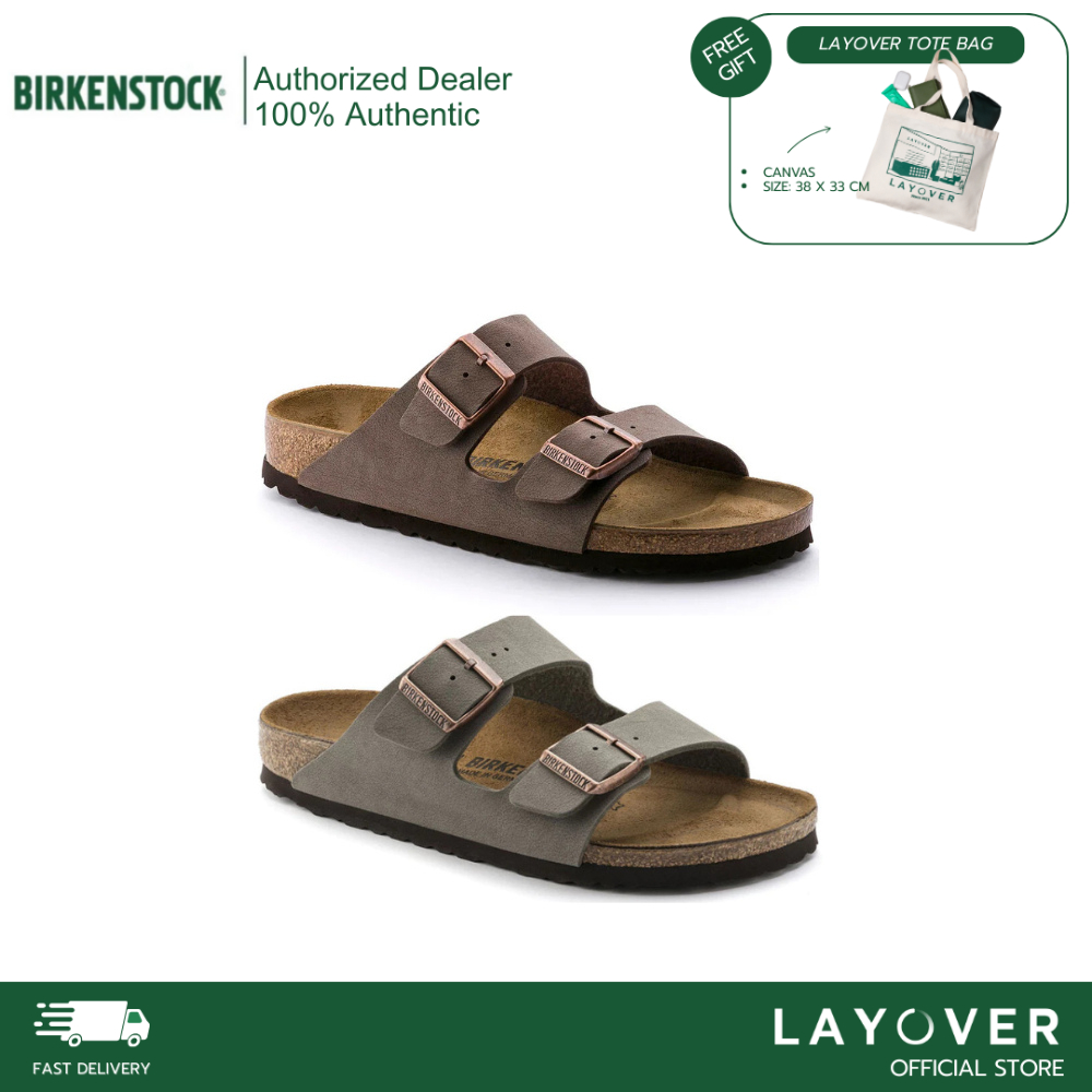 [ส่วนลด15% DDX10CTENW2NW] BIRKENSTOCK รุ่น Arizona BF-Nubuck รองเท้าแตะ  Unisex