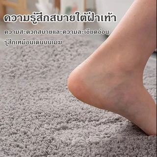 พรมเช็ดเท้า ผ้าเช็ดเท้า ขนาด60X40 cm. ทอหนาแน่น สีไม่ตก มียางกันลื่น พรม