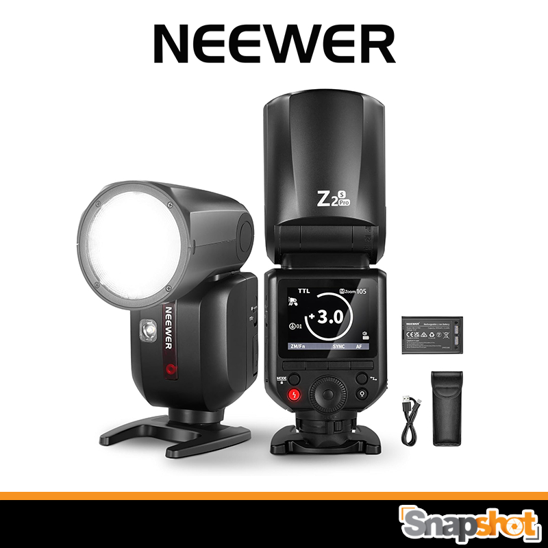[รุ่นใหม่] Flash NEEWER Z2PRO (For Canon / Sony / Nikon) ประกันศูนย์ 2.4G TTL Round Head Flash Speedlite Z2 PRO
