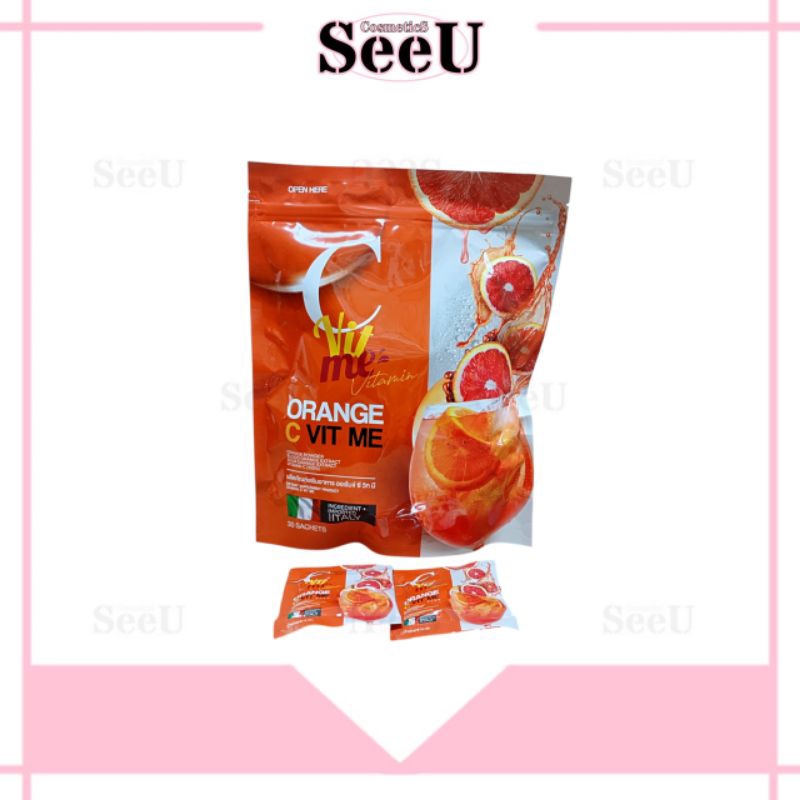 🌹M40🌹 C VIT ME วิตมิน ซี ส้มเลือดแบบชง แบบยกห่อ/แบบซองแบ่ง
