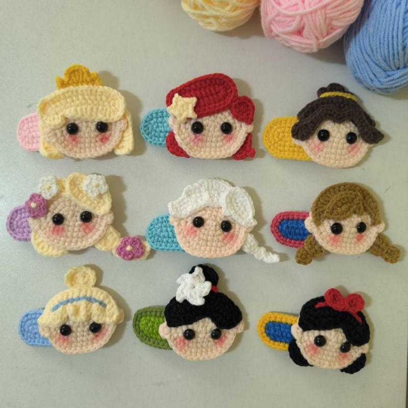 Princess hair clip🌟| กิ๊บเจ้าหญิง🧜🏻‍♀️👑 แฮนด์เมด กิ๊บแปะ ขนาดใหญ่ 9*6 cm