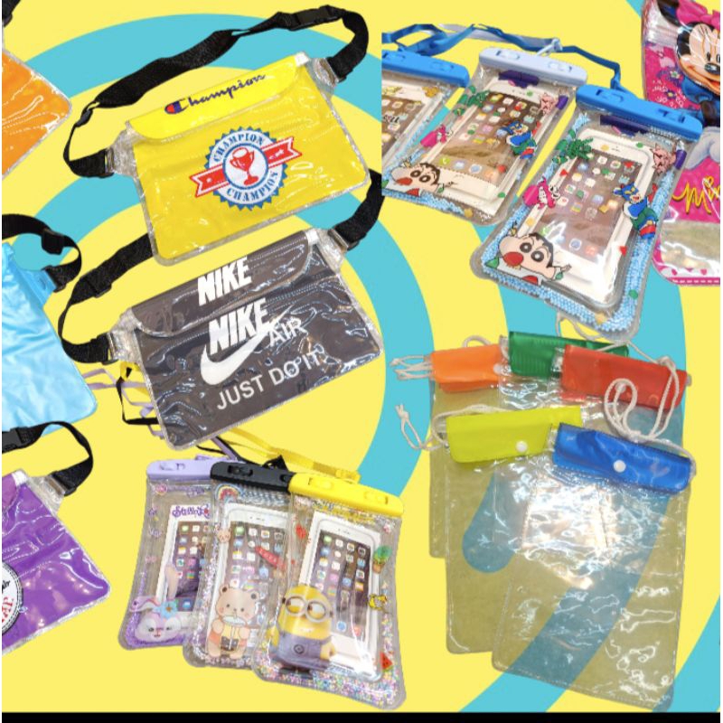 ซองกันน้ำ สงกรานต์ ซองใส่มือถือ iPad แทบเล็ต กระเป๋าคาดอกกันน้ำส สินค้า