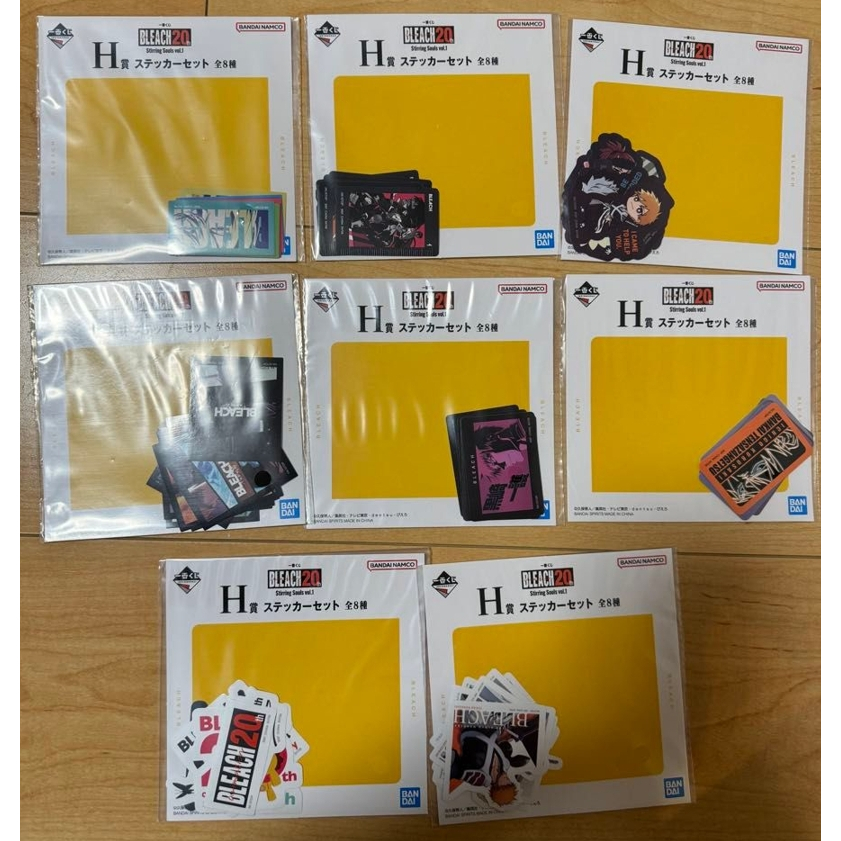 BLEACH Stirring Souls vol.1,3[64706][67762]สติ๊กเกอร์ขนาดเล็ก 1ชุดมี 8ใบ งานแท้ ของใหม่ ในซีน