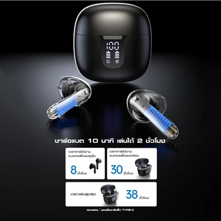 VIVAN [ สินค้าขายดีมาก] รุ่น GT2S หูฟังบลูทูธ จอ LED เสียงเบสแน่น ลดเสียงรบกวน บลูทูธ 5.4 หูฟังกึ่งอินเอีย