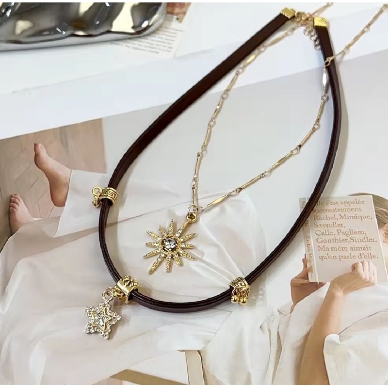 พร้อมส่งจากไทย 🇹🇭  สร้อยคอสไตล์วินเทจโบฮีเมียน - รูปที่ 3