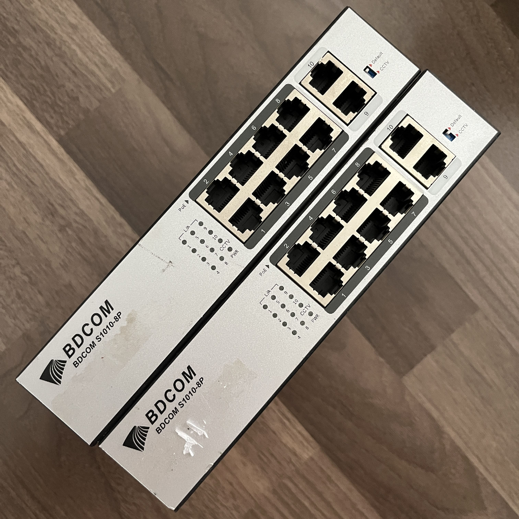BDCOM S1010-8P Switch unmanaged 8 ports 100M POE, uplink 2 ports 100M