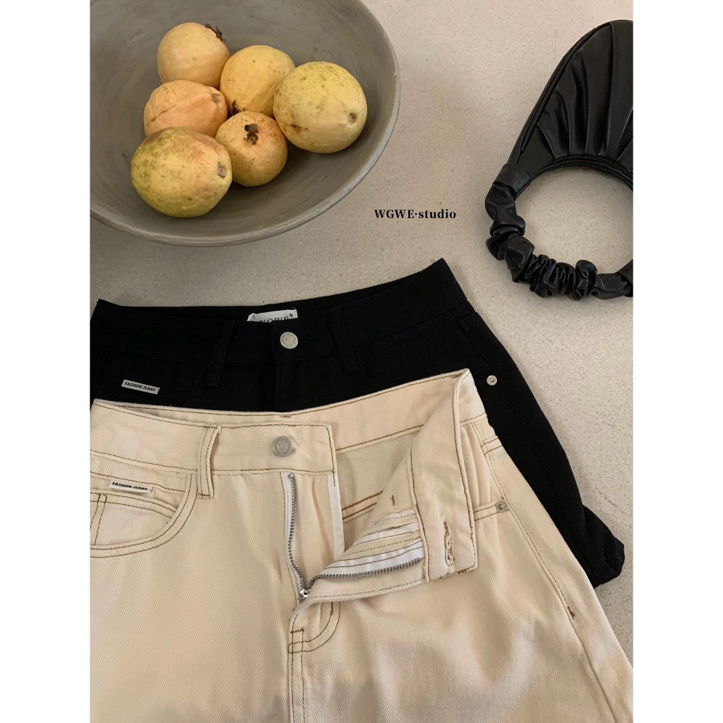 🧡🧵 🇰🇷 W3910 กระโปรงกางเกง ผ้ายีนส์ เป็นทรงเบสิค งานสวย ทรงน่ารัก แฟชั่นเกาหลี TAG WG.WE 🧵🧡 - รูปที่ 3