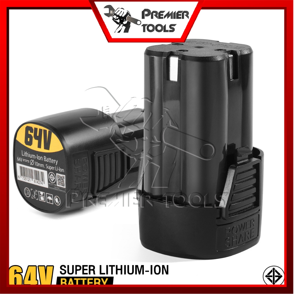 DELTON แบตเตอรี่ลิเธียมไอออน 64V Lithium-ion Battery สำหรับ สว่านไร้สาย 2 ระบบ มอเตอร์บัสเลส รุ่น DS