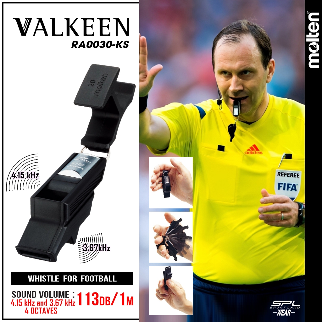 MOLTEN นกหวีด นกหวีดผู้ตัดสินฟุตบอล Referee Football Whistle RA0030-KS(1800)