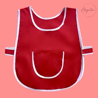 เอี๊ยมสีพื้นผ้ากันเปื้อนเด็กอนุบาล มีให้เลือกหลายสี A0006
