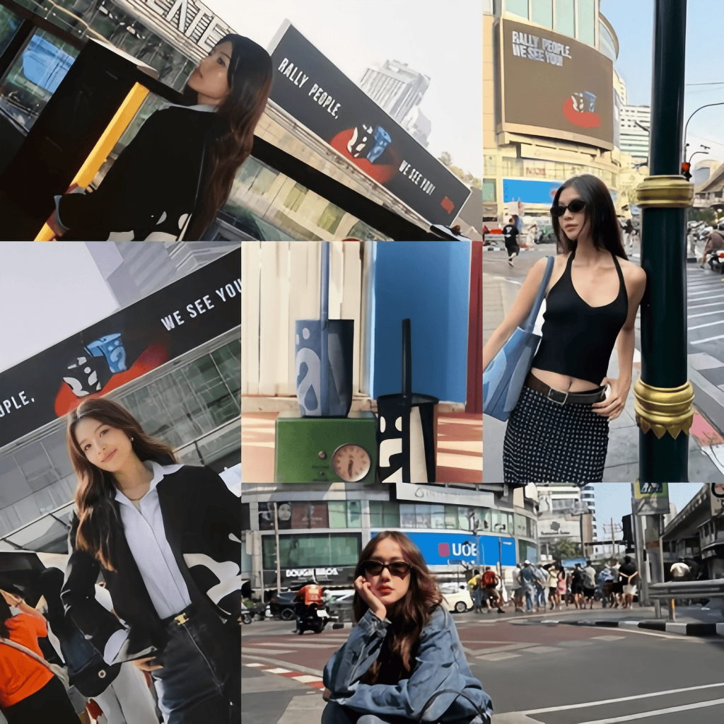 💞ของแท้ 100 %💞𝗥𝗮𝗹𝗹𝘆 𝗧𝗵𝗲 𝗕𝗮𝗴 𝗠𝗮𝗿𝗸 𝗜𝗜/Rally Movement กระเป๋าหนังทรง Bucket ลายโลโก้ Bucket Bag
