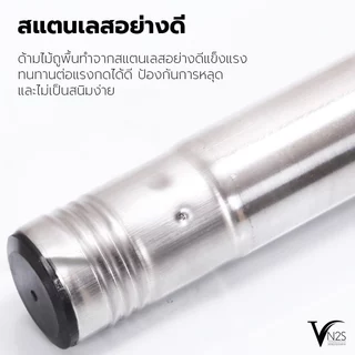 BAAN ไม้ถูพื้น ไม้ม็อบสแตนเลส ไม้ม็อบถูพื้นเกรดพรีเมี่ยมรุ่น 4996 พร้อมผ้าสีม่วง เทา ฟ้า เขียว 1 หรือ 2 ผืน อะไหล่ม็อบ