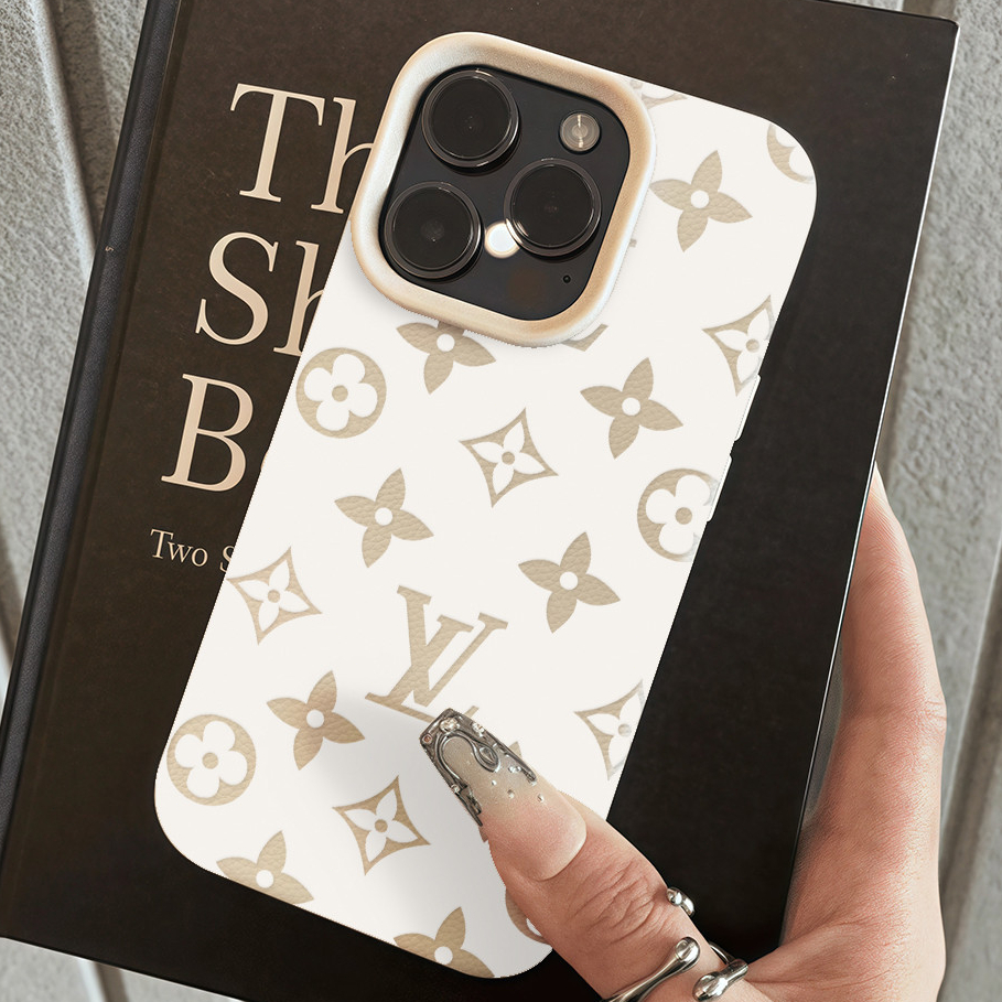 เคส For iPhone 13 เคสหนังเนื้อนิ่มสีแคนดี้ แบรนด์ดอกไม้ 🌻 For iPhone 15 16 13 14 12 11 Pro Max XS XR 7P 8P เคสหนัง Case