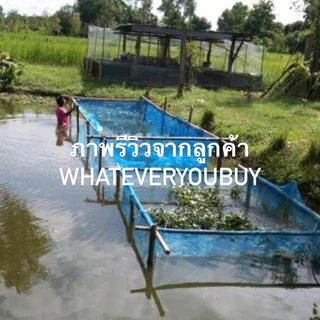 กระชังเลี้ยงปลา กระชังน้ำ กระชังมุ้งไนล่อนเย็บสำเร็จพร้อมใช้งาน