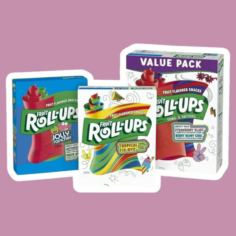 FRUIT ROLL UPS MIX FRUIT - เยลลี่ผลไม้ 3 รสชาติ