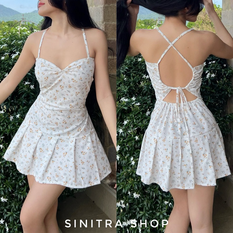 Havana Dress เดรสชายระบายโชว์หลัง Sinitra Shop