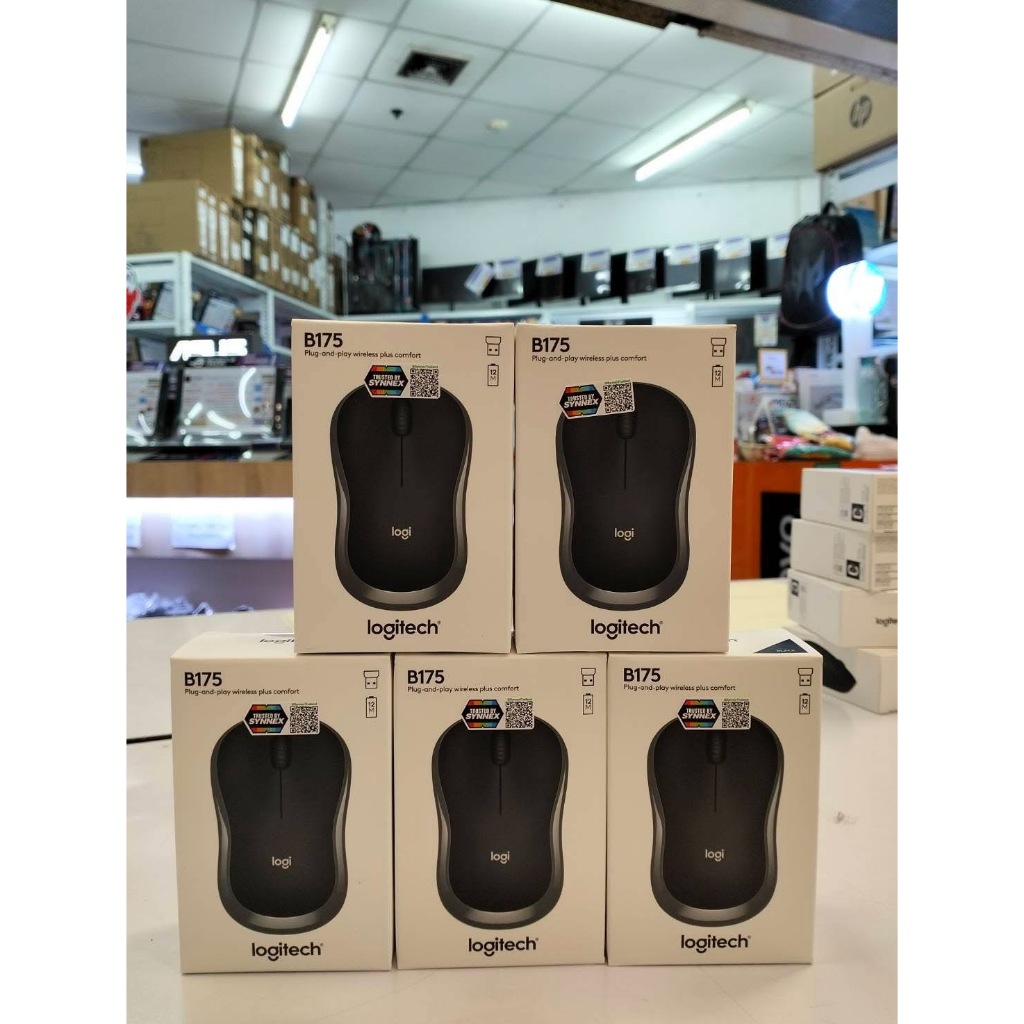 เมาส์ไร้สาย LOGITECH B175 WIRELESS (BLACK) WIRELESS MOUSE