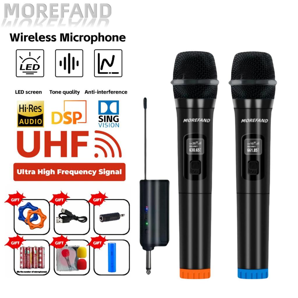 ไมค์ ไมค์โครโฟน  ไมค์ลอย คู่ ไมโครโฟน ไมค์ไร้สาย ไมโครโฟนไร้สาย Wireless Microphone ไมค์บลูทูธไร้สาย คาราโ