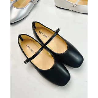 รองเท้าแมรี่เจน(PU-234)น้ำหนักเบาใส่สบายใส่แล้วเท้าเรียวสวยสายปรับระดับได้