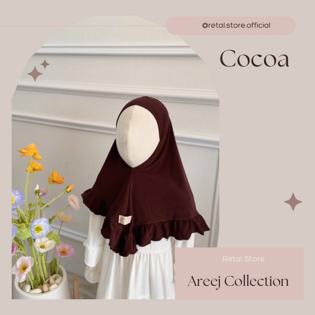 ฮิญาบเด็ก ผ้าคลุมเด็ก ทรงสามเหลี่ยม ( KIDS HIJAB Areej Collection )