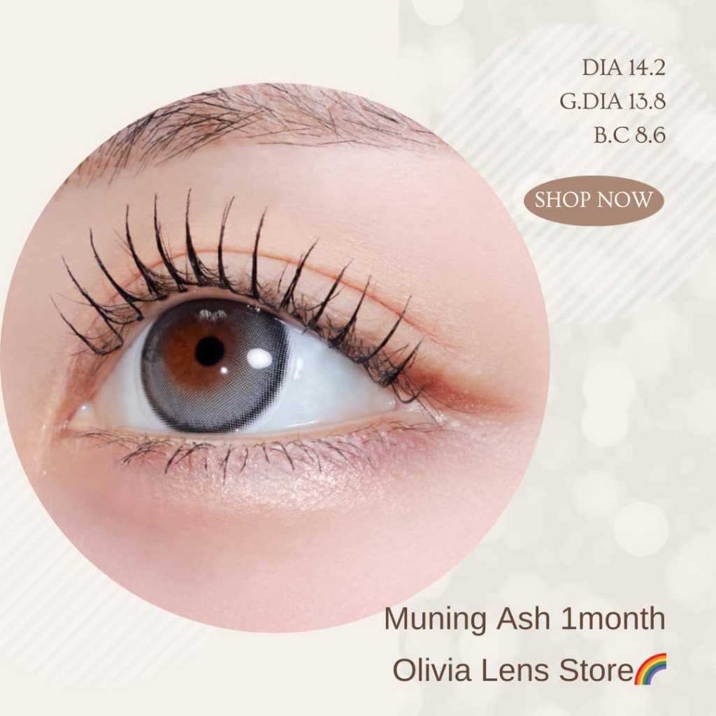 myfipn Muning Ash คอนแทคเลนส์เกาหลี คอนแทคเลนส์รายเดือน