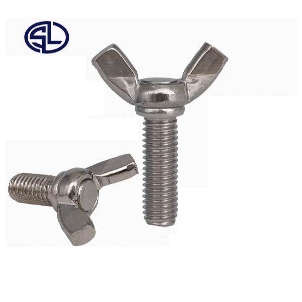 น็อต สกรู หางปลา ปีก ผีเสื้อ สแตนเลส 304 M6x20 เกลียวมิล (6x1.0)