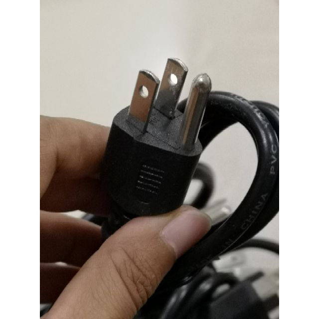 สายAC POWER ปลั๊ก 3 ขา สายไฟ Notebook  แบบ 3 รู ใช้กับอแด็ปเตอร์โน๊ตบุค ฯลฯ ยาว 1.5 เมตร