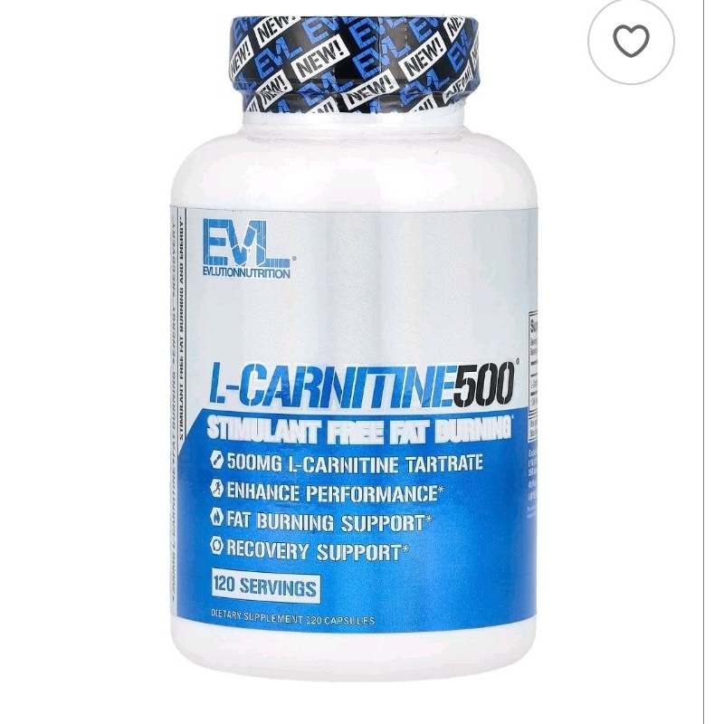 Pre 0rder ของนอก วิตามินแอล-คาร์นิทีน500มก.60เม็ดDoctor's Best และ EV, แอล-คาร์นิทีนสูตรเข้มข้นพิเศษ