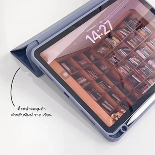 smart case for 10.2 gen9/8/7 gen5/6 เคส mini6 เคสไอแพด Air5 Air4 10.9 gen10 gen11 2025 หลังใสชาร์จปากกาในช่องใส่ปากกาได้