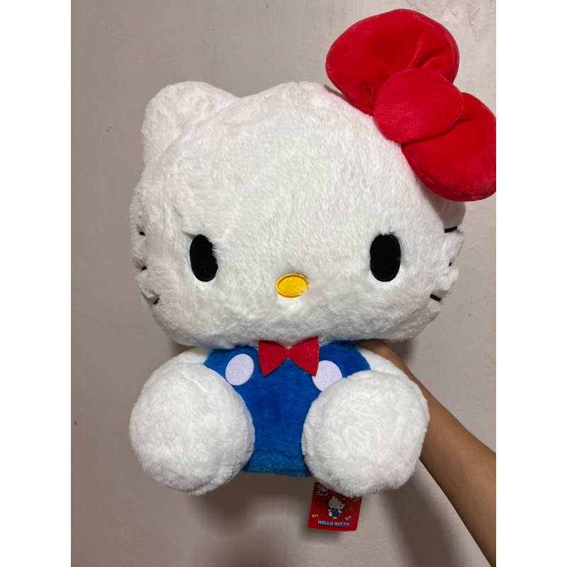 ตุ๊กตาคิตตี้ตัวใหญ่ขนนุ่มมากก ให้เป็นของขวัญได้ Hello Kitty ป้ายห้อย ตุ๊กตาลิขสิทธิ์แท้มือสองจากญี่ป