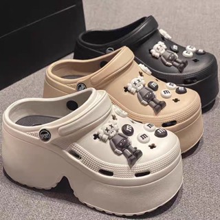 รองเท้าแตะ ความสูงของรองเท้า 7cm ดอกไม้รองเท้าการ์ตูน DIYวัส…