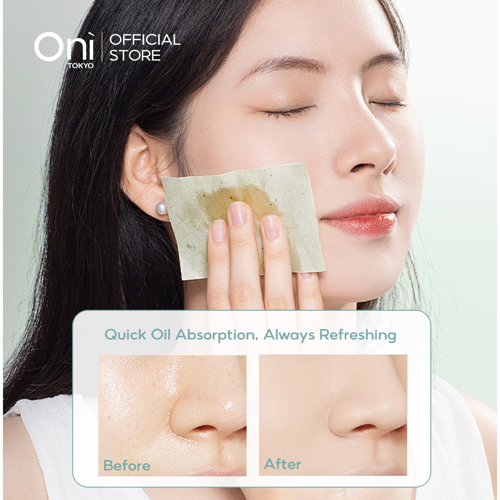 Oni Makeup Friendly Blotting Papers for Oily Skin 100 sheets แผ่นฟิล์มซับมัน ซับหน้ามัน กระดาษซับมัน