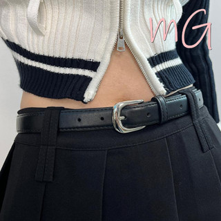 [ส่งจากกทม] My Girlเข็มขัดสีดำใหม่สำหรับผู้หญิง สไตล์เกาหลี …