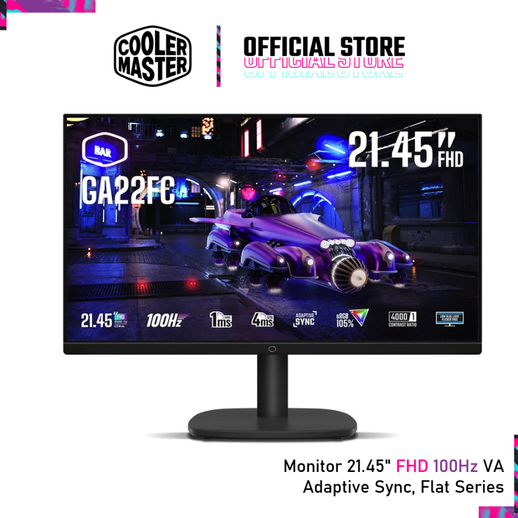 Cooler Master Monitor GA22FC 21.45"  FHD 100Hz VA US Cord (CMI-GA22FC-US)