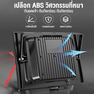 ซื้อ 1 แถม 1 ไฟโซล่าเซลล์ 500W กันน้ำกลางแจ้ง ป้องกันฟ้าผ่า Solar light สว่างอัตโนมัติเมื่อฟ้ามืดLED
