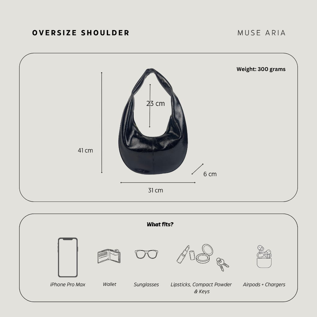 Over the Shoulder Bag กระเป๋าแฟชั่นหญิง กระเป๋าหนังเงาหนังแท้ สะพายข้าง ชิค