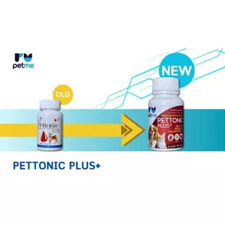 Pettonic Plus ชนิดเม็ด อาหารเสริมบำรุงเลือด ธาตุเหล็ก สุนัขและแมว สูตรสัตวแพทย์ 1 กระปุก มี 40 เม็ด