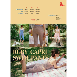 Ruby Capri Swim pants กางเกงสำหรับว่ายน้ำจาก waterandothers