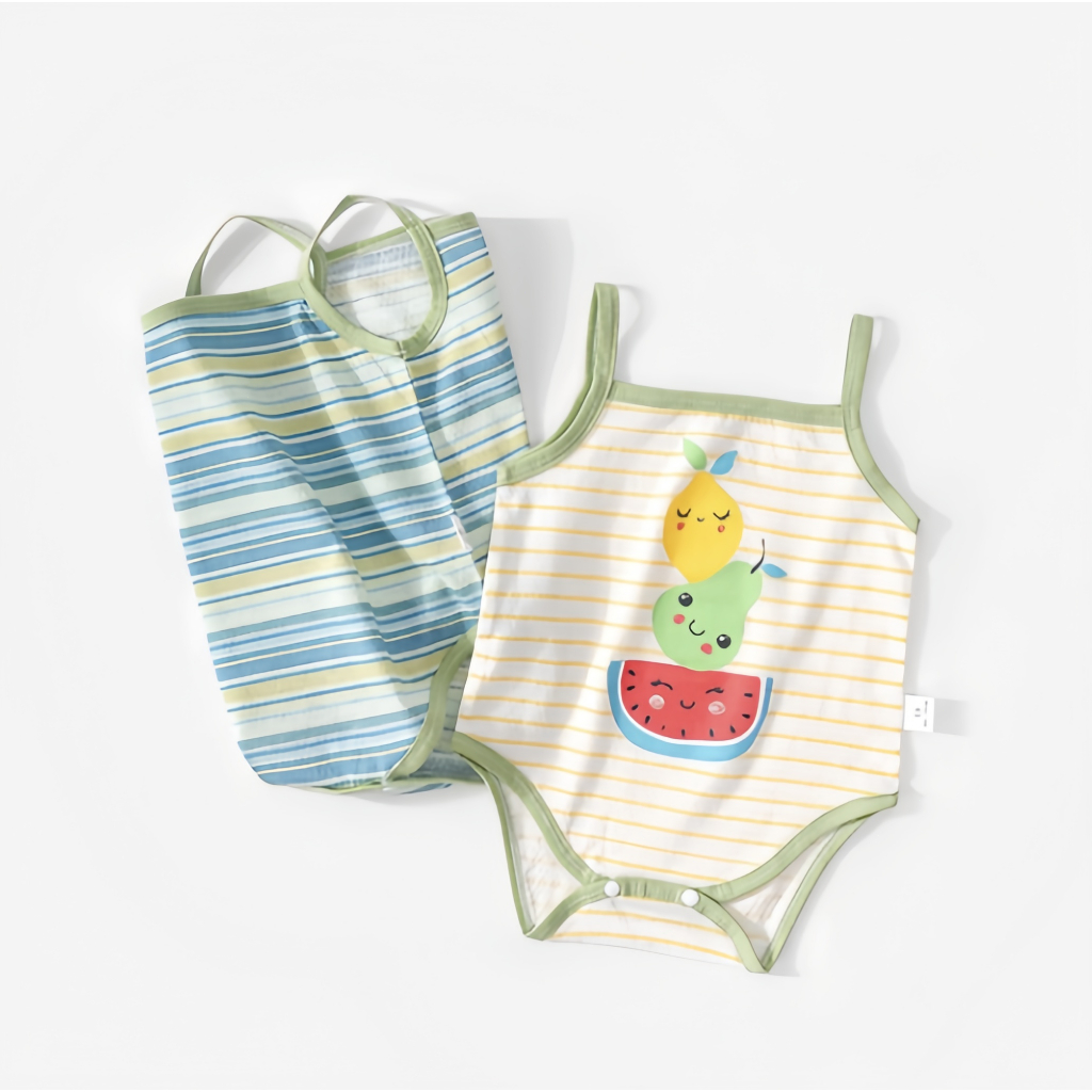 0-18เดือนชุดละ5ชุดใหม่ชุดจั๊มสูทผ้าฝ้ายแท้ระบายอากาศฤดูร้อนสำหรับผู้ชายและผู้หญิง - รูปที่ 6