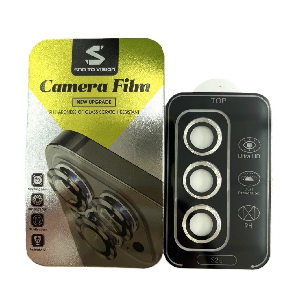 SND to vision Camera ฟิล์มกระจกครอบกล้อง สีพื้น สำหรับ Samsung S24/S24+/S24 Ultra