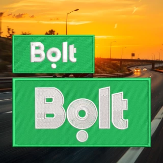 อาร์ม Bolt อาร์มติดเสื้อ สำหรับพนักงาน Rider รีดติดเสื้อ อาร์มตีนตุ๊กแก ปักแน่น เน้นคุณภาพ คุ้มราคา