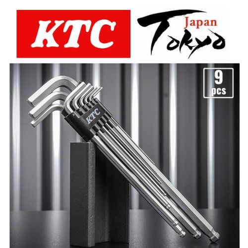 KTC HL259SP ชุดประแจหกเหลี่ยมยาวหัวบอล ทรงตัวแอล (9 ชิ้น) Kyoto Machine Tools ผลิตในญี่ปุ่น