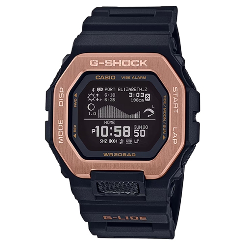 G-Shock นาฬิกาข้อมือผู้ชาย สายเรซิ่น สีดำ รุ่น GBX-100,GBX-100NS,GBX-100NS-4D