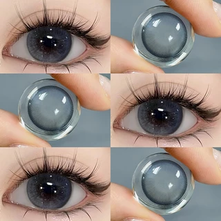【ซื้อ2คู่แถมยาหยอดตา】[0.00-8.00] Midroo แว่นตาสายตาสั้น คอนแทก ขยายรูม่านตา คอนแทคเลนส์ Jelwery Grey/Brown