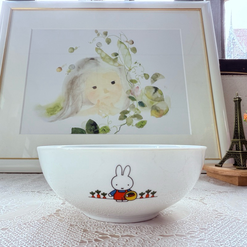 Miffy ชามแกงเซรามิค ลายมิฟฟี่น่ารัก กว้าง 6.2 นิ้ว สูง 2.4 นิ้ว ใหม่